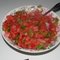 Salade de pasteque aux poivrons - 0PP