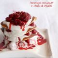 Pancakes au yaourt avec coulis de fraises sans[...]