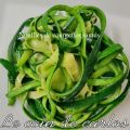 Nouilles de courgettes sautés