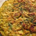 Omelette à la roquette et aux pignons