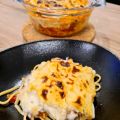 Spaghettis Bolo gratinées au four