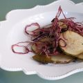 Poire, oignon rouge et Pinot noir