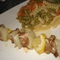 Brochette de merlan epicées ww, Recette Ptitchef