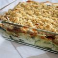 Crumble de courgettes au camembert