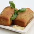 Petits cakes banane, basilic et gingembre confit