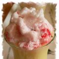 BAVAROIS A LA VANILLE ET SON ÎLE ROSE