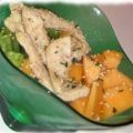 Salade de blancs de poulet aux kiwis et melon,[...]