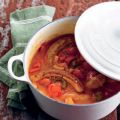Pot-au-feu méditerranéen à la saucisse