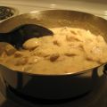 Poêlée de dindon, sauce aux champignons magique