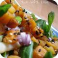 Salade de potiron grillé au sésame bicolore et[...]