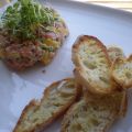 Tartare de saumon à la mangue