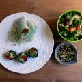 Sushis sans riz et rouleau croquant