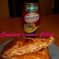 Calzone feuilletée jambon barbecue