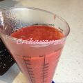Panna cotta et coulis d' orange