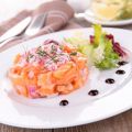Tartare de saumon frais à l’échalote