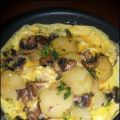Omelette champignons, pommes de terre et son[...]