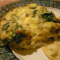Fritata aux champignons et aux épinards