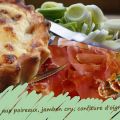 Recette de la tarte au poireaux, jambon cru et[...]