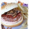 Hamburger de veau, cheddar fort, champignons[...]