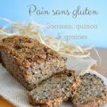 Pain sans gluten au sarrasin, quinoa et graines
