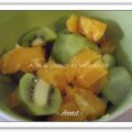 Velouté de fruits Orange - Kiwi avant/après