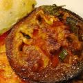 Recette d'aubergines farcies aux tomates,[...]