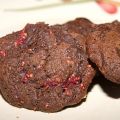 Cookies au chocolat et aux framboises
