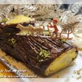 Bûche de Noël aux pêches et mousse de marron au[...]