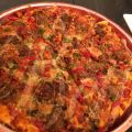 Pizza aux Boulettes de Viandes et Poivrons /[...]