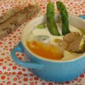 oeuf cocotte aux asperges, figues et foie gras[...]