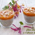Chia pudding à l'abricot et à l'amande