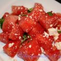 Salade de melon,feta et basilic