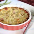 Clafoutis à la rhubarbe facile