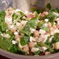 Salade de pois chiches et cottage cheese