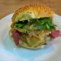 Hamburger savoyard au lard fumé, fondue[...]