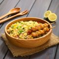 Brochettes de poulet caramélisé au curry[...]