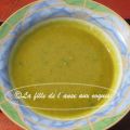 POTAGE AUX COURGETTES, LENTILLES ET CARI