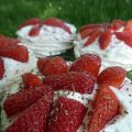 Pavlova aux fraises.