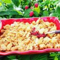 CRUMBLE SABLE BRETON AUX FRAMBOISES DU JARDIN