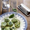 Gnudi (gnocchi de ricotta épinards typiques de[...]