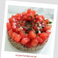 Tartare de tomates au thon