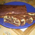 Cake marbré au chocolat au lait.
