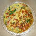 Omelette aux légumes et basilic