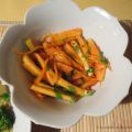 Tofu poêlé à l’orange + Salade de papaye de Puce