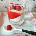 Panna Cotta et mousse aux fraises et framboises