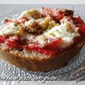 Tartine façon pizza, sans gluten