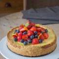 Tarte-Cheesecake aux fruits rouges