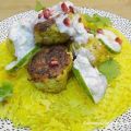 Boulettes de poulet à l'indienne et riz au[...]