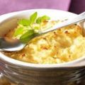 Purée gratinée au fromage