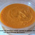 Velouté de lentilles corail, carotte et patate[...]